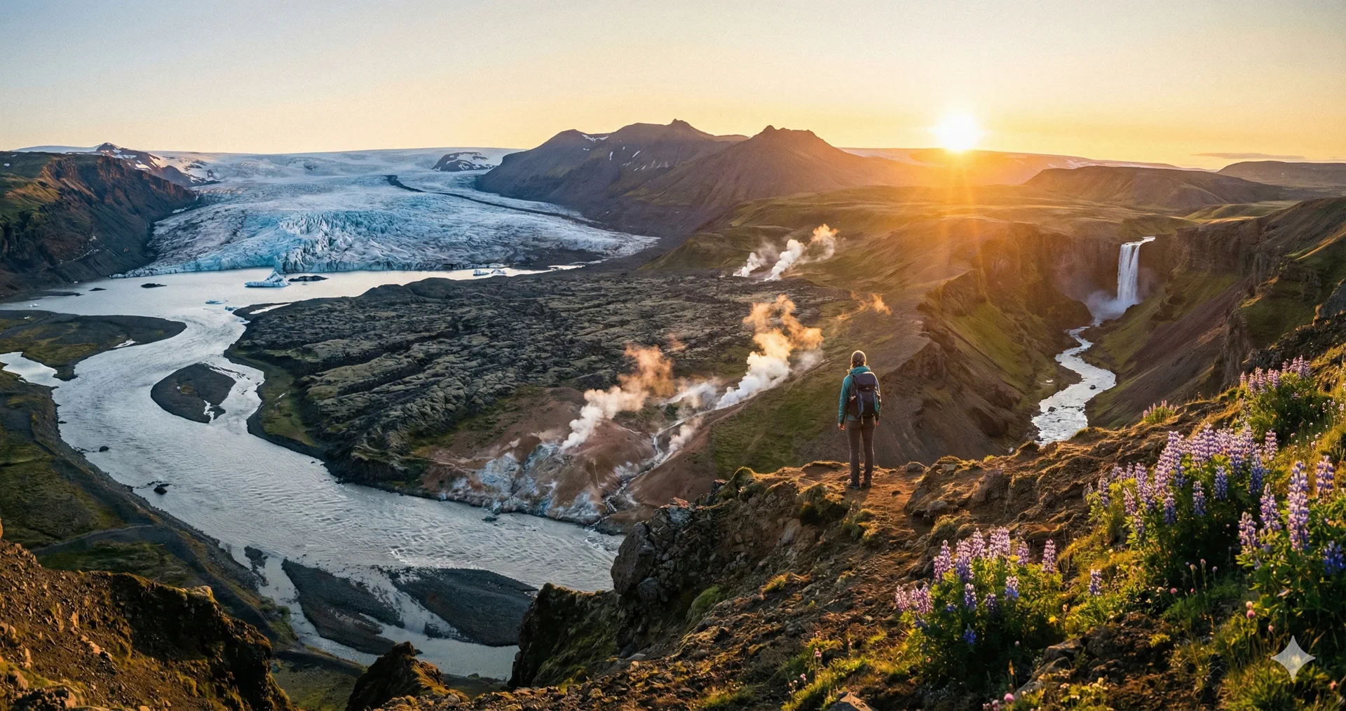 Islândia 2025: Terra de Fogo e Gelo no Verão do Sol da Meia-Noite